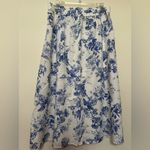 Land ’n Sea Blue Floral Ruffle Skirt, Size M – Feminine and Flowing Size M Photo 3