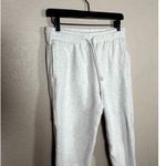 TNA Cozy Fleece Boyfriend Jogger Sweatpants Light Heathered Gray Small Photo 1