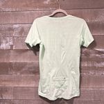 Athleta  Women’s Athletic Pacifica Tee Quarter Zip Green Short Sleeve Shirt Sz M Photo 3