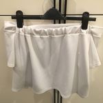 Boohoo DONATING SOON!  White Off Shoulder Blouse 6 Photo 0
