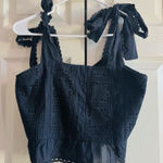 Farm Rio Black Lace Top - XS - NWT Photo 0