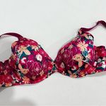 Lilyette Size 36D Bra Floral Print Underwire Lightly Padded Comfy Soft Pink Photo 3