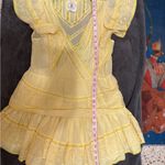 Muche Muchette yellow lace dress one size Size undefined Photo 4