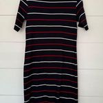 Talbots  Women’s Petite Navy Blue Shirt Dress New Photo 3