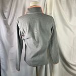 Columbia  PGF Womens Gray Fleece Pullover Coral Trim‎ Fishing Gear Mock Neck Photo 8