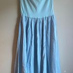 Livtany Women Off Shoulder Midi Dress Strapless Sleeveless Drop Photo 2