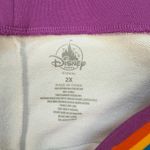 Disney  Parks White Rainbow Cropped Sweatpants - New - Size 22/24 Photo 3