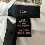 RAIN ivory Lace Crochet Overlay Good Should Tunic Blouse L Beach Boho Sheer White Size L Photo 7