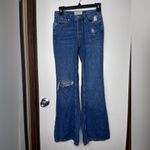 We The Free  Blue Distressed Flare Jeans Photo 2