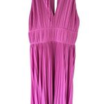 Jonathan Simkai Carli Pink Pleated Midi Dress Size 12 Photo 7