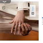 Zales Ring 4.0mm Engravable Low Dome Comfort-Fit Wedding Band in 10K White Gold  Photo 3