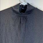 Brooks Brothers  Black Mock Neck Long Sleeve Shirt Size XS EUC #5828 Photo 2