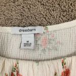 Dress barn size medium Floral Print blouse White Photo 2
