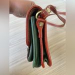 Vera Pelle  Green and Brown Leather Crossbody Bag Photo 5