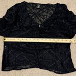 BCBGMAXAZRIA  Silk Sheer Lace Top Size 10 Medium Large Whimsigoth Grunge Y2K Boho Photo 6
