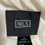 Stylish NILS insulated white ski jacket with custom metal accents Size 10P Photo 4