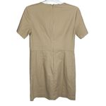 Michael Kors Michael  tan lace up cotton blend shift t-shirt dress size 6 Photo 1