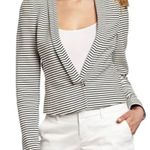 BCBGMAXAZRIA  Hendrix Black White Striped Blazer Jacket Career Office Work Sz XS Photo 0