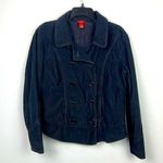 Sundance  double breasted blue corduroy women’s button down jacket size 10 Photo 0