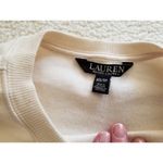 Ralph Lauren Women's Logo Embroidered Pullover Sweatshirt Winter Cream Size XS Photo 4