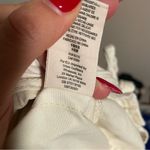 Free People High Waisted ‘90S Peg Paperbag Pants in Creme- Size 8 Photo 8