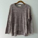 No Comment Greige Cozy Sweater Heather Tan Exposed Middle Seam by Small Photo 0