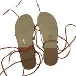 Urban Outfitters Orange Lace Up Sandals Size 9 Boho Photo 2