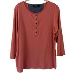 Ralph Lauren Pink Salmon Vintage  Designer Casual Top Shirt Women’s Size Large! Photo 0