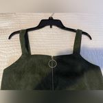 Green Zipper Corduroy Dress Size XL Photo 1