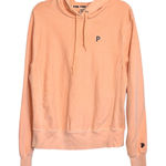 PINK - Victoria's Secret Victoria’s Secret PINK Neon Orange Sweatshirt Hooded Relaxed Fit Photo 0