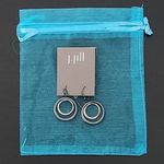J. Jill Double Circle French Hook Earrings NWT Mother's Day Gift Silver Photo 3