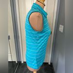 Nike  Dri‎ Fit Striped Golf Tank Top Sleeveless Polo Shirt Photo 2