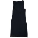 Babaton Aritzia  black mini dress white stitching women’s size 2 Photo 1