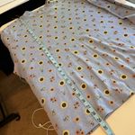 White Stag Cottage Blue Soft Sunflower Fall Printed Long Sleeve Turtleneck Shirt NEW Photo 8