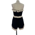 Selfie Leslie  Bermuda Bandeau Tassel Trim Romper Black Size‎ US Large Photo 8