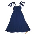 Reformation NWT Twilight in Danube Blue Side Slit Georgette Midi Tank Dress 16 Photo 8