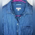 Merona  Denim 3/4 sleeve oversized top Photo 4