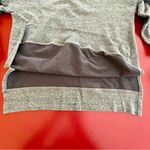 Athleta  Sweatshirt Womens Small Gray Heather Thumb Holes Athletic yoga sporty Photo 10