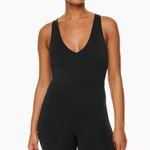 Aritzia babaton Contour V-Neck Romper black xs Photo 0