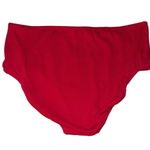 Kona Sol Women's 3XL High-Waist Full Coverage Bikini Bottom Red Photo 1