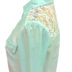 Candie's Vintage CANDIE’S Light Pastel Seafoam Green Top Photo 4