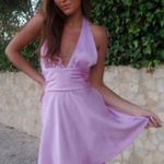 ZARA dress mini halter pink satin Bow  🍬 🎀 wedding party coctail bridal shower Photo 0