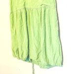 Tibi  Eco Cape Green Silk Sleeveless Crew Neckline Zippers Shift Dress Size 6 Photo 6