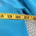 Jerzees Vintage Horse Carousel Sweatshirt  Glitter Pullover M 80s USA Crew Teal Photo 3