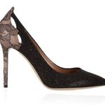 Valentino Garavani Valentino women’s lace and caviar crystal pumps size IT 36.5 US 6.5 Photo 1