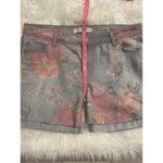Liverpool  Jeans Co floral vintage print roll hem stretch denim shorts 12/31 Photo 5