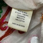 Lovestitch Granada Caftan Women's One Size White Floral Embroidered 100% Cotton Photo 6