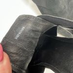 Eileen Fisher  Size 10 Even Tumbled Nubuck Leather Bootie Boot Black Stacked Heel Photo 9