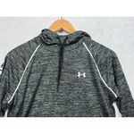 Under Armour  Velocity Wordmark Hoodie Top Black/Gray Shirt Loose Fit Women's L Photo 4