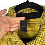 Ali Miles Yellow Striped Plaid Button Front Tunic Shirt Artsy Boho Work Women 1x Photo 3